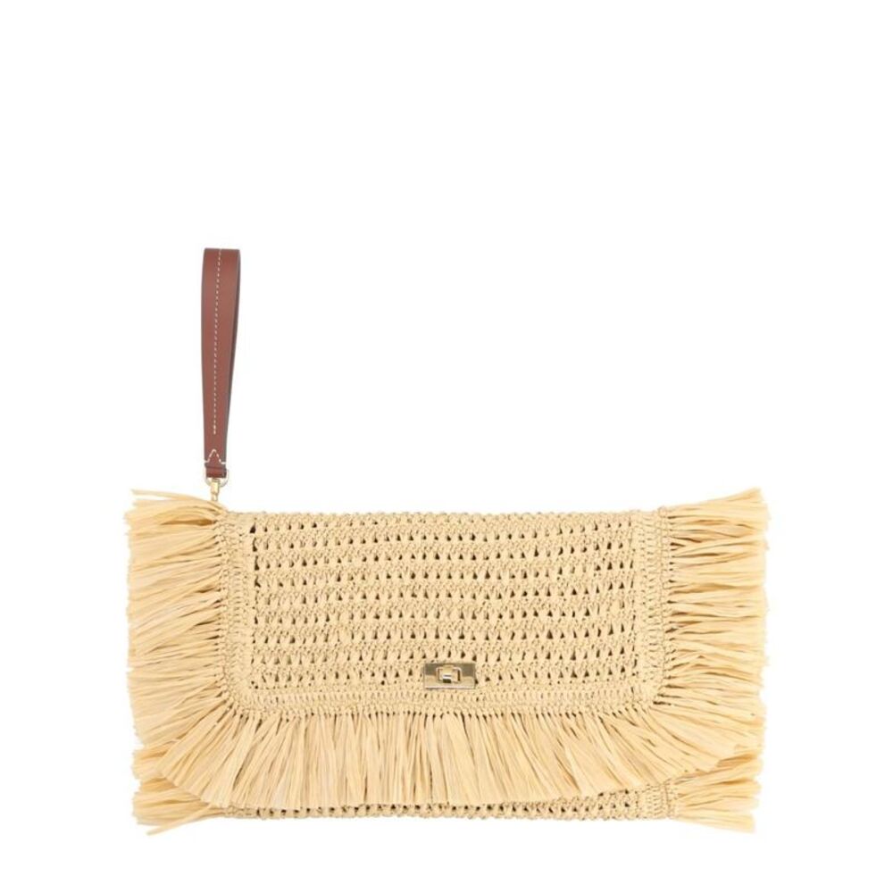 Anya Hindmarch Women Anya Hindmarch Women Oversize Raffia Clutch Bag
